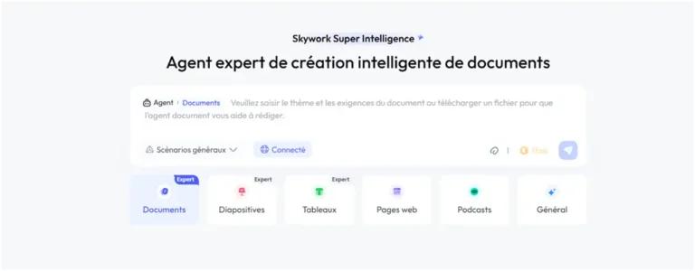 Le premier agent d'espace de travail IA au monde Skywork lance sa version française pour étendre son influence mondiale