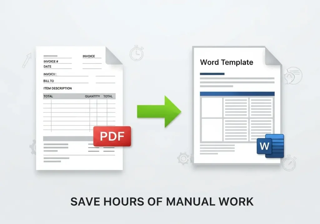 Automatically Convert PDF Invoices to Word Templates Save Hours of Manual Work