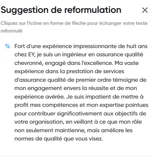 Rédaction de CV experte Créez votre CV avec l’IA sur CV for Success