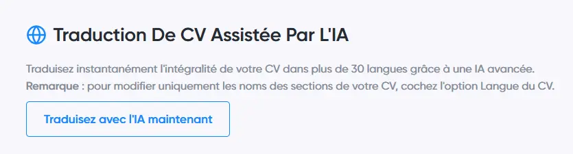 Rédaction de CV experte Créez votre CV avec l’IA sur CV for Success