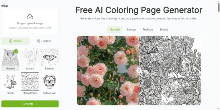 VisualGPT AI Coloring Page Generator for Customizable Activity Content and Theme-Based Educational Resources