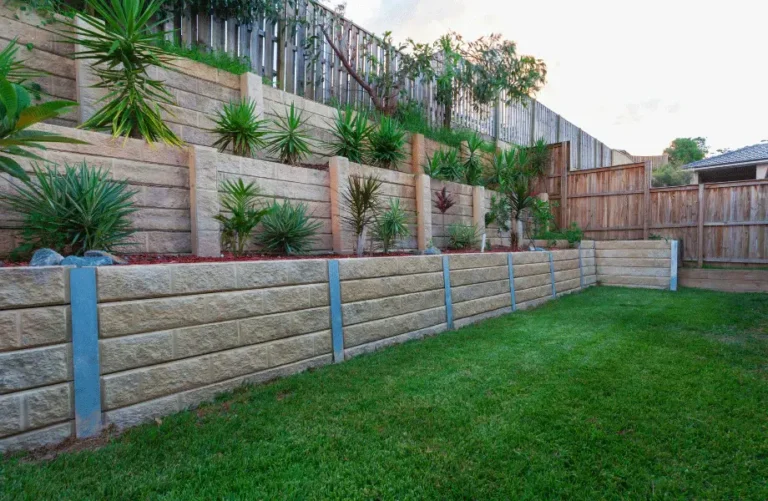Multi- Level Garden Design Using Concrete Sleepers